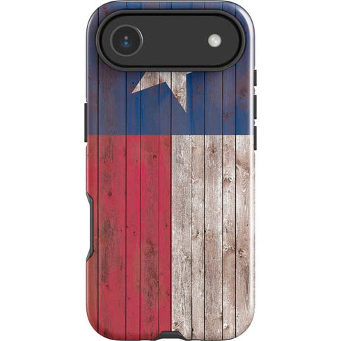Texas Flag Dark Wood iPhone 17 Air Impact Case