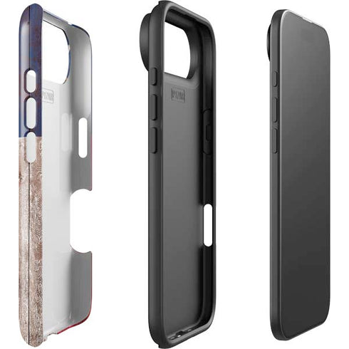 Texas Flag Dark Wood iPhone 17 Air Impact Case