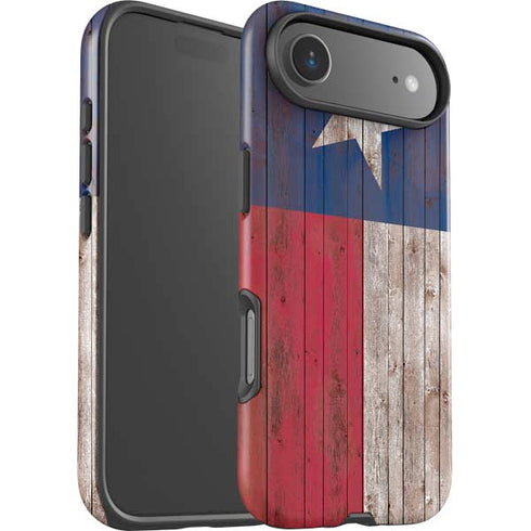 Texas Flag Dark Wood iPhone 17 Air Impact Case