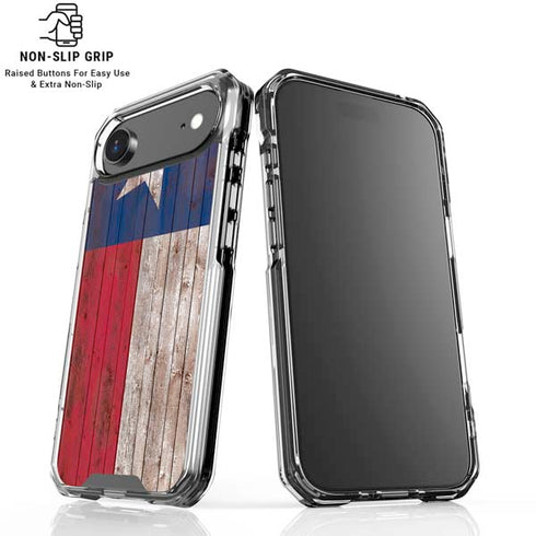 Texas Flag Dark Wood iPhone 17 Air MagSafe Case