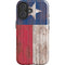 Texas Flag Dark Wood iPhone 17 Impact Case