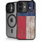 Texas Flag Dark Wood iPhone 17 Kickstand Case