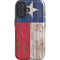 Texas Flag Dark Wood iPhone 17 Magsafe Impact Case