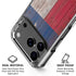 Texas Flag Dark Wood iPhone 17 Pro Clear Case
