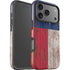 Texas Flag Dark Wood iPhone 17 Pro Impact Case