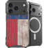 Texas Flag Dark Wood iPhone 17 Pro MagSafe Case
