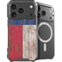 Texas Flag Dark Wood iPhone 17 Pro Max MagSafe Case