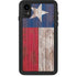 Texas Flag Dark Wood iPhone Cases