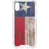 Texas Flag Dark Wood iPhone XS Clear Case
