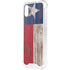 Texas Flag Dark Wood iPhone XS Clear Case