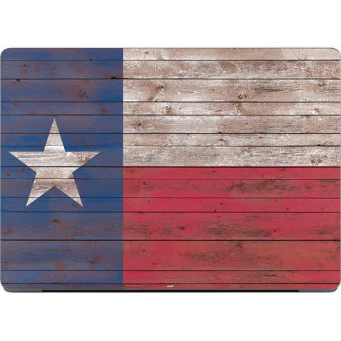 Texas Flag Dark Wood Apple MacBook Pro 14-inch Skin