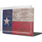 Texas Flag Dark Wood MacBook Cases