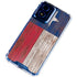 Texas Flag Dark Wood Moto G 5G (2024) Clear Case