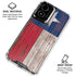 Texas Flag Dark Wood Moto G Power 5G (2024) Clear Case