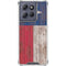 Texas Flag Dark Wood Moto G Power 5G (2025) Clear Case