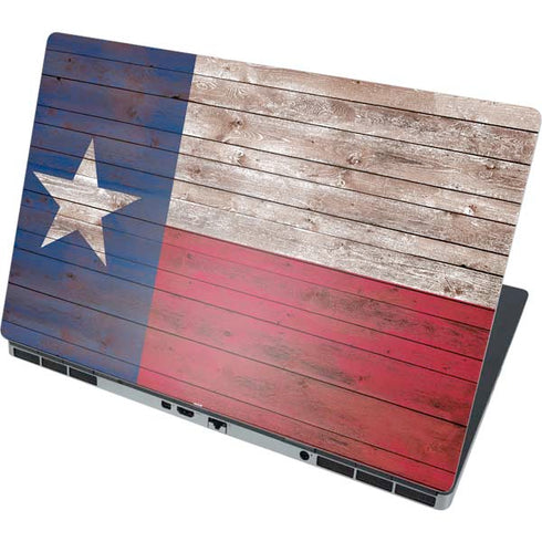 Texas Flag Dark Wood Dell Precision Skin