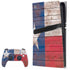 Texas Flag Dark Wood PlayStation PS5 Skins