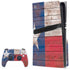 Texas Flag Dark Wood PlayStation PS5 Skins