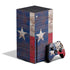 Texas Flag Dark Wood Xbox Series X Skins