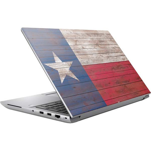 Texas Flag Dark Wood HP ZBook Fury 16 G10 Skin