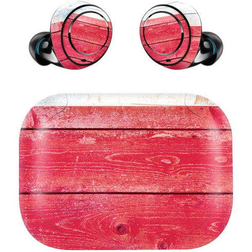 Texas Flag Light Wood Amazon Echo Buds Skin