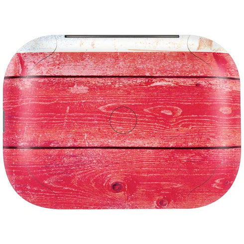 Texas Flag Light Wood Amazon Echo Buds Skin