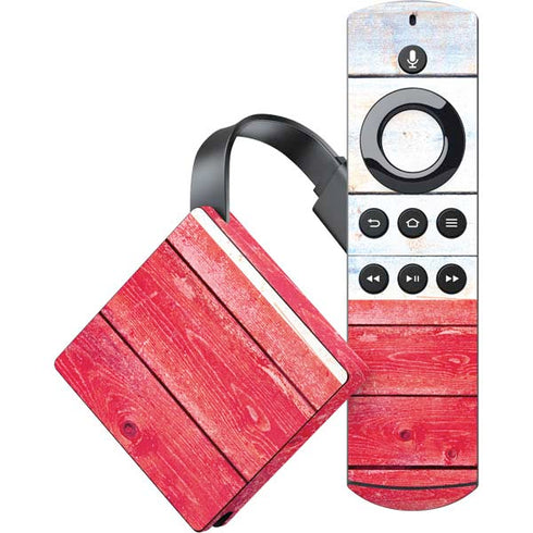 Texas Flag Light Wood Amazon Fire TV Skin
