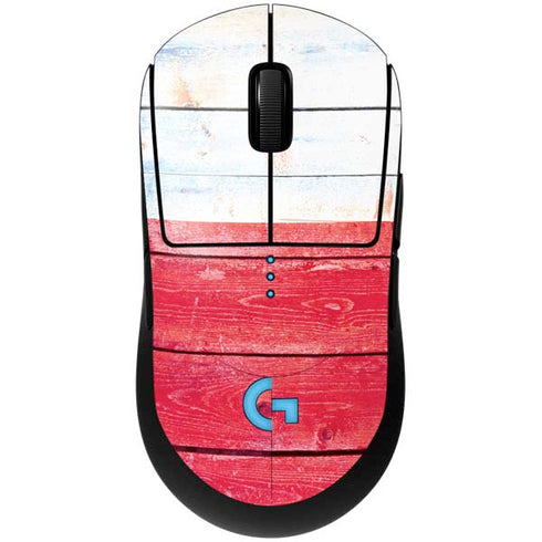 Texas Flag Light Wood G Pro Wireless Gaming Mouse Skin