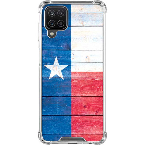 Texas Flag Light Wood Galaxy Cases