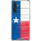 Texas Flag Light Wood Galaxy A17 Clear Case