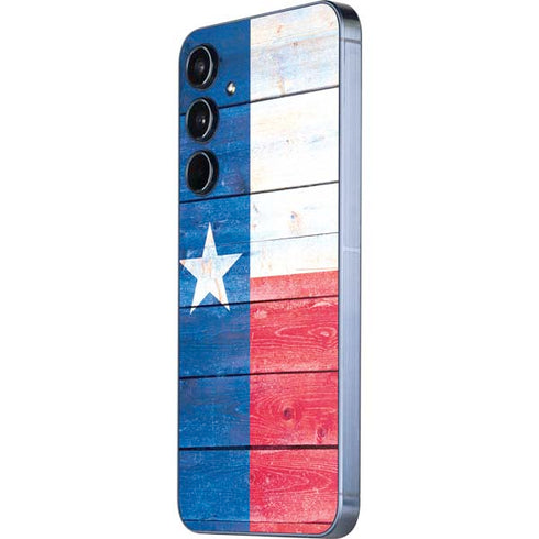 Texas Flag Light Wood Galaxy A35 5G Skin