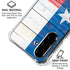 Texas Flag Light Wood Galaxy A36 5G Clear Case