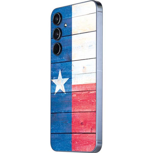 Texas Flag Light Wood Galaxy A36 5G Skin