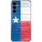 Texas Flag Light Wood Galaxy A55 5G Clear Case