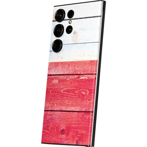 Texas Flag Light Wood Galaxy Skins