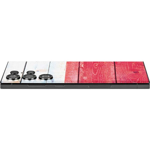 Texas Flag Light Wood Galaxy Skins