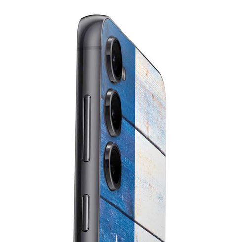 Texas Flag Light Wood Galaxy S25 Plus Skin