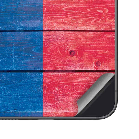 Texas Flag Light Wood Galaxy S25 Plus Skin