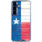 Texas Flag Light Wood Galaxy S25 Clear Case