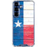Texas Flag Light Wood Galaxy S25 Clear Case