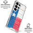 Texas Flag Light Wood Galaxy S25 Ultra Clear Case