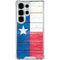 Texas Flag Light Wood Galaxy S26 Ultra Clear Case