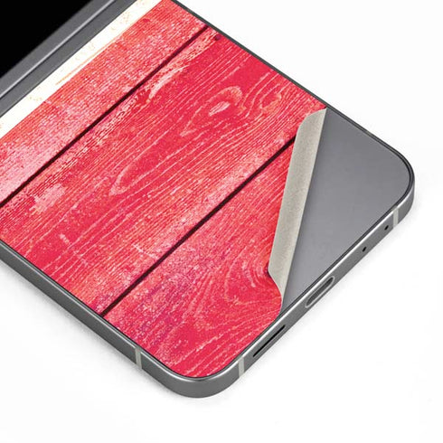 Texas Flag Light Wood Galaxy Z Flip6 Skin