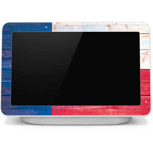 Texas Flag Light Wood Google Home Hub Skin