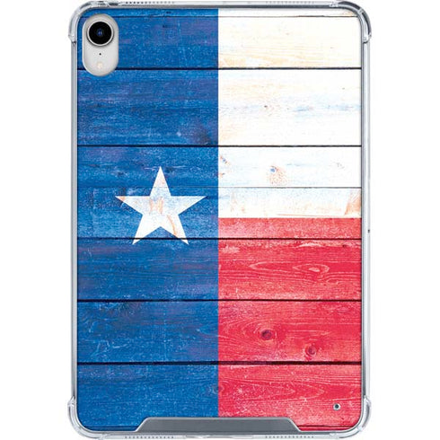 Texas Flag Light Wood iPad 11th Gen (2025) Clear Case