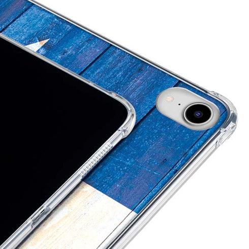 Texas Flag Light Wood iPad 11th Gen (2025) Clear Case