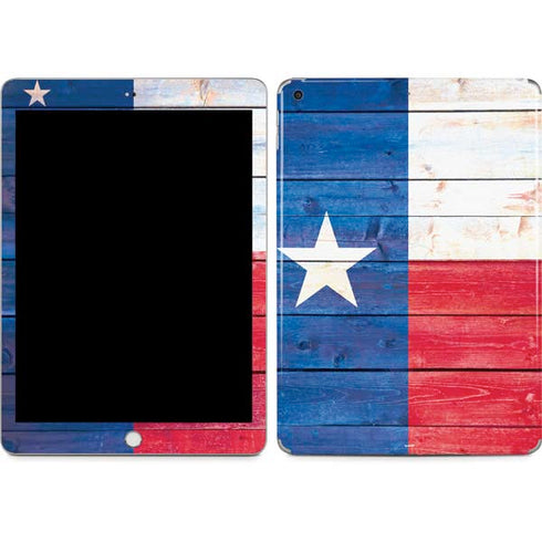 Texas Flag Light Wood Apple iPad Skin