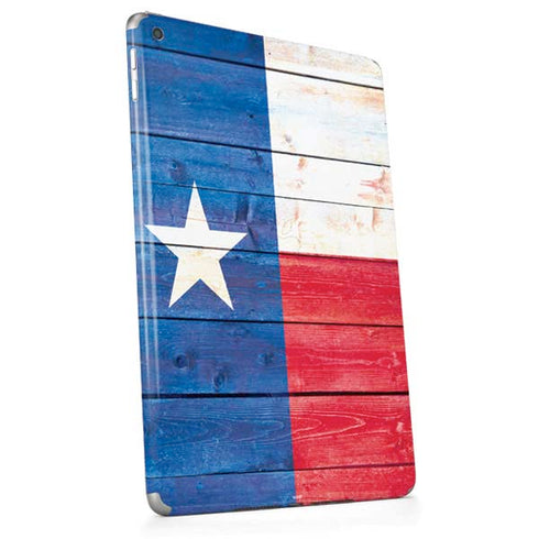 Texas Flag Light Wood Apple iPad Skin