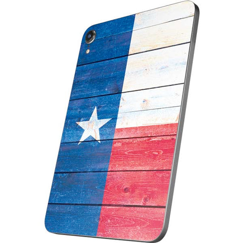 Texas Flag Light Wood Apple iPad Mini Skin