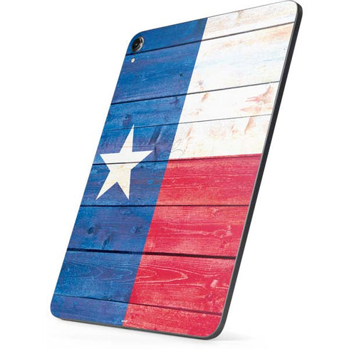 Texas Flag Light Wood Apple iPad Pro Skin
